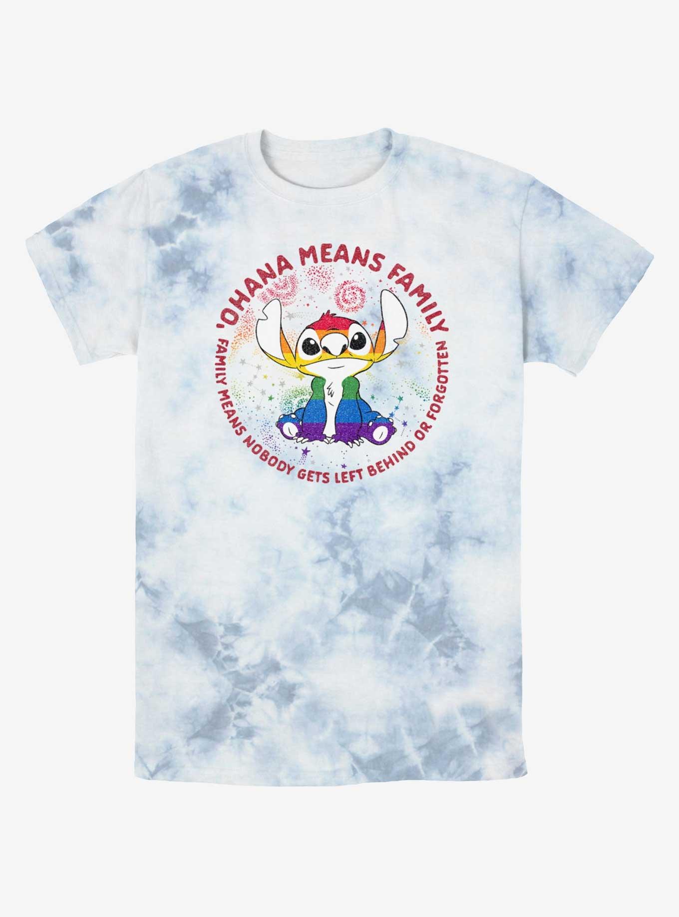 Disney Lilo & Stitch Ohana Pride Tie-Dye T-Shirt, , hi-res