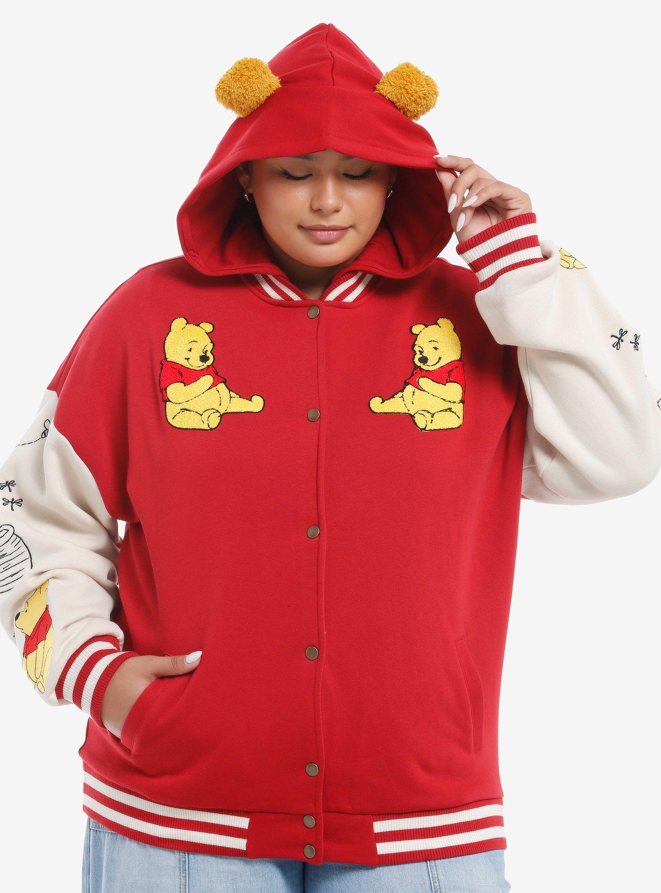 Disney Winnie The Pooh Girls Varsity Jacket Plus Size | Hot Topic