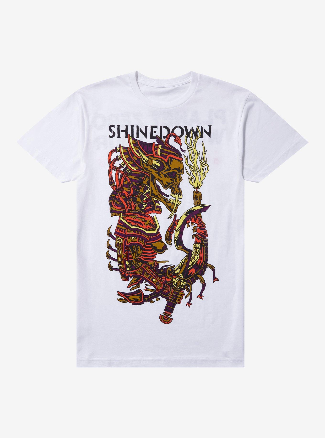 Shinedown Planet Zero Tour Boyfriend Fit Girls T-Shirt