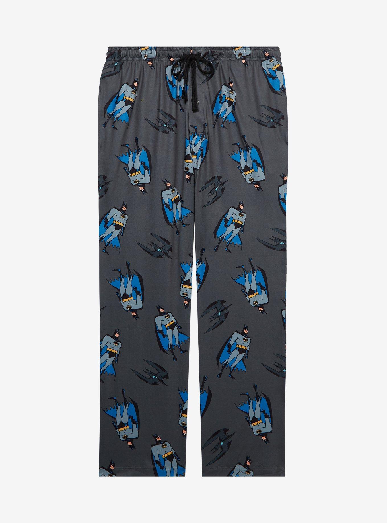 DC Comics Batman Batwing Allover Print Sleep Pants &mdash; BoxLunch Exclusive, DARK GRAY, hi-res