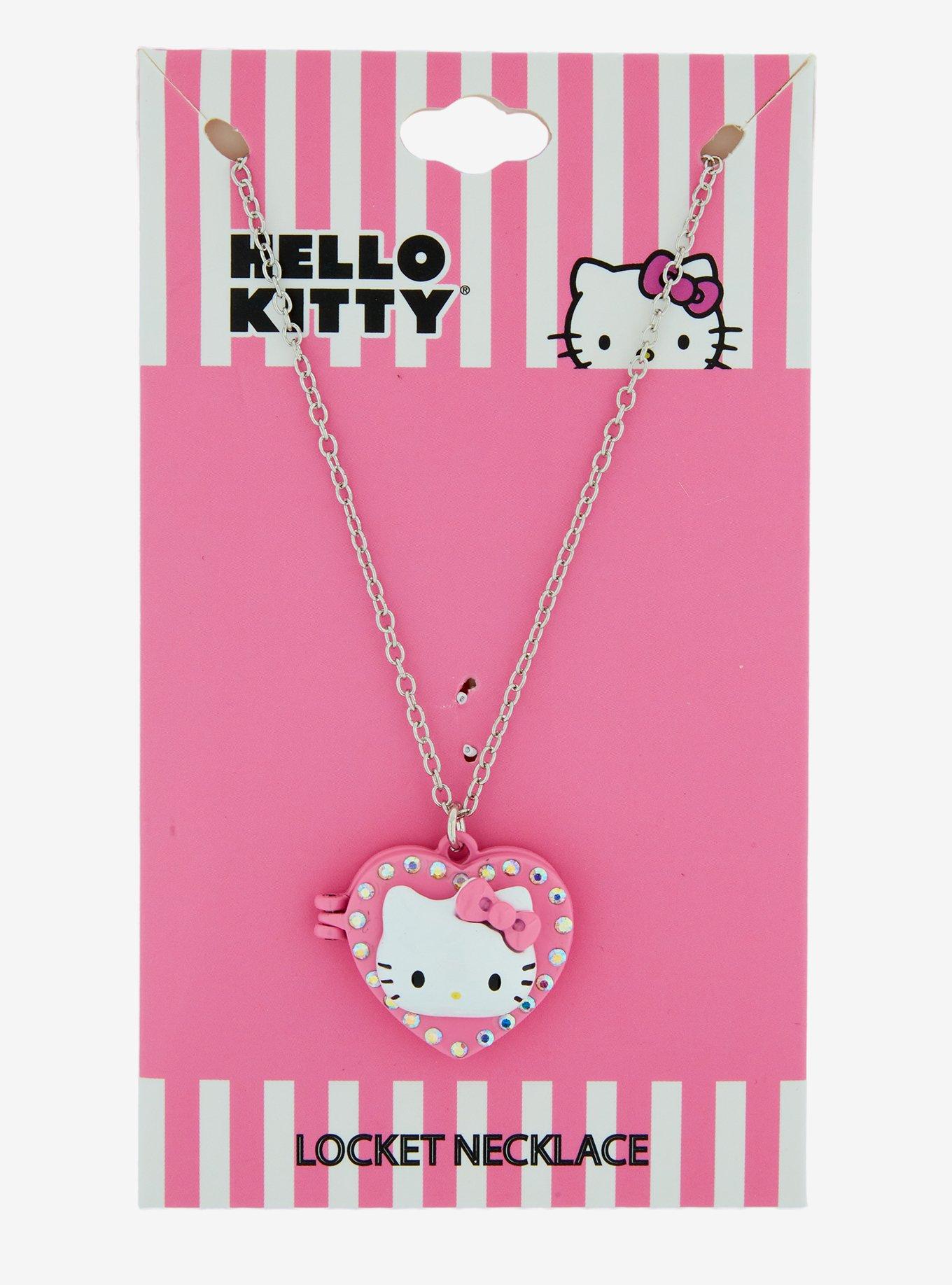 Hello Kitty Heart Locket Necklace, , hi-res