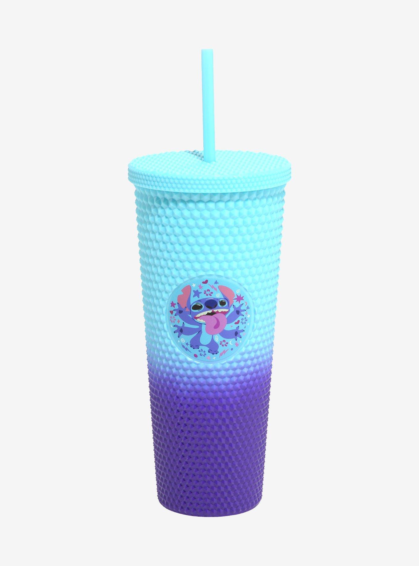 Disney Lilo & Stitch Floral Stitch Studded Ombré Carnival Cup, , hi-res