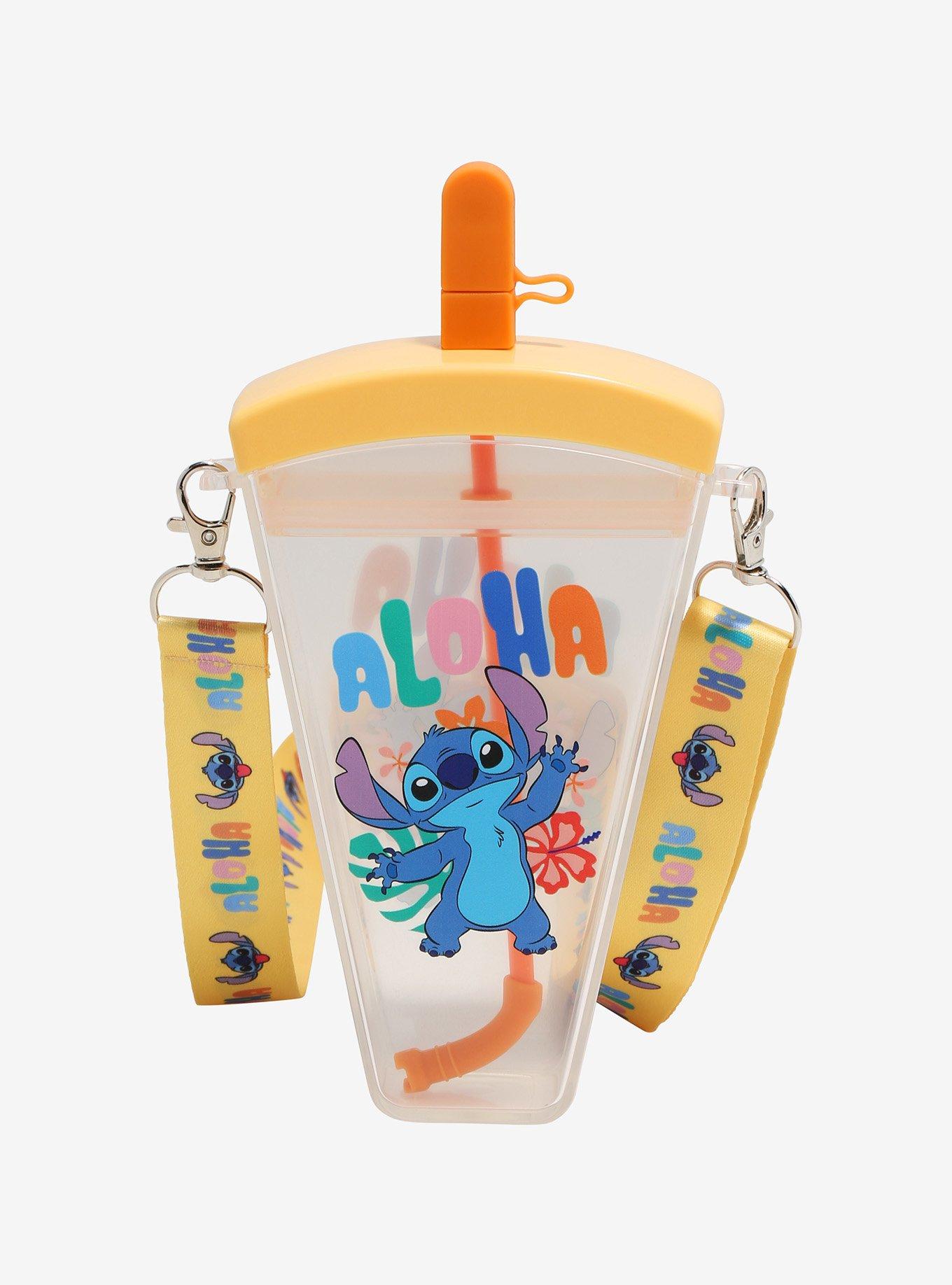 Disney Lilo & Stitch Aloha Stitch Water Bottle with Lanyard, , hi-res