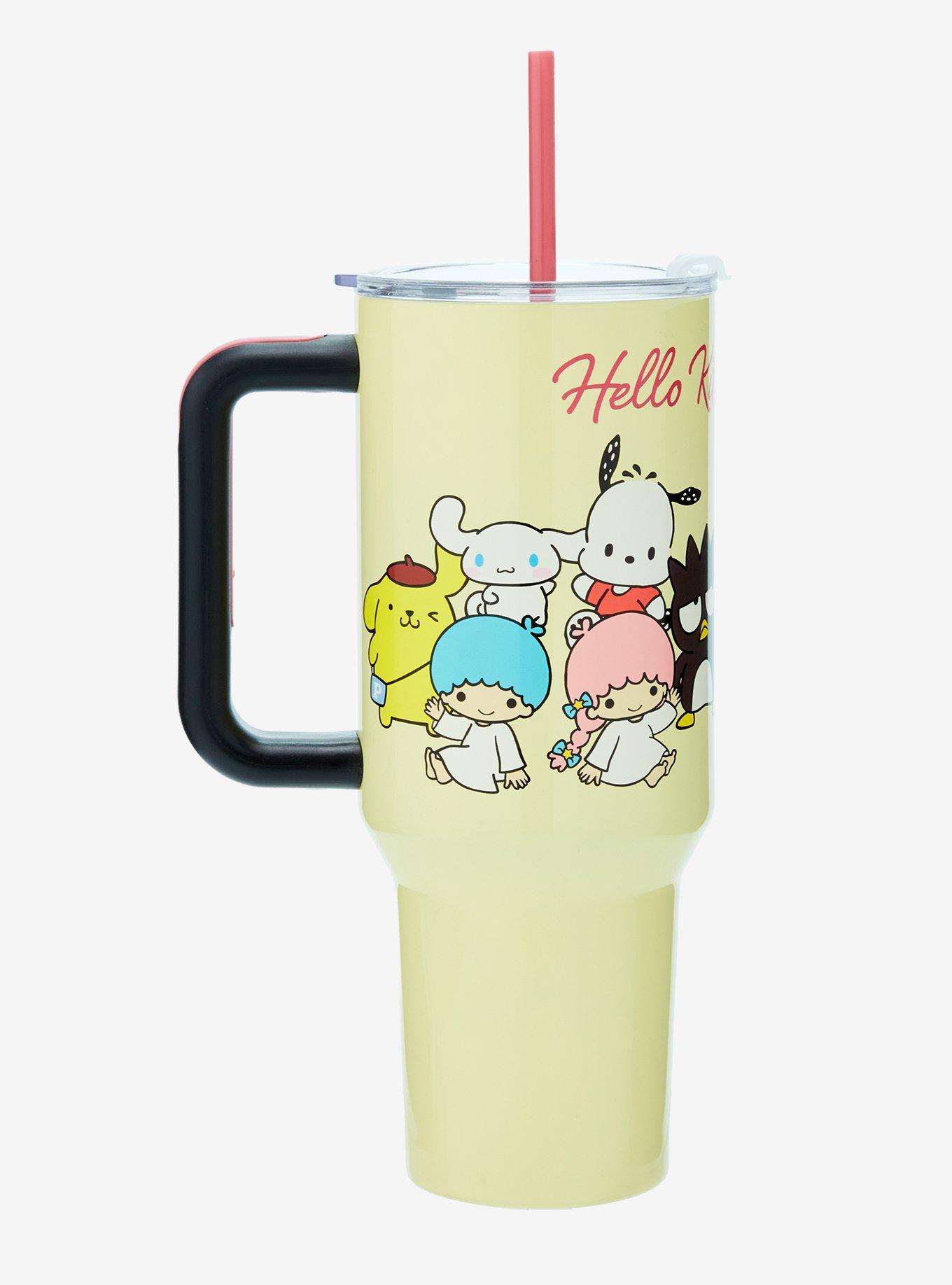 Sanrio Hello Kitty and Friends Group Portrait Straw Tumbler with Handle — BoxLunch Exclusive, , hi-res