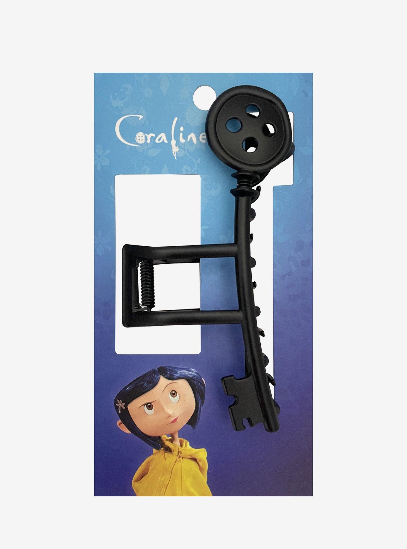 Coraline Button Key Claw Hair Clip, , hi-res