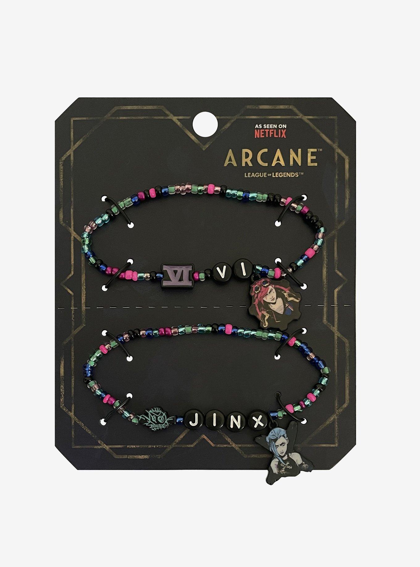 Arcane Vi & Jinx Best Friend Bead Bracelet Set, , hi-res