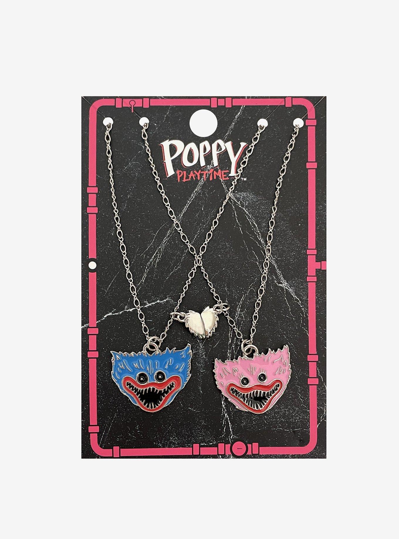 Poppy Playtime Huggy Wuggy Kissy Missy Magnet Best Friend Necklace Set, , hi-res