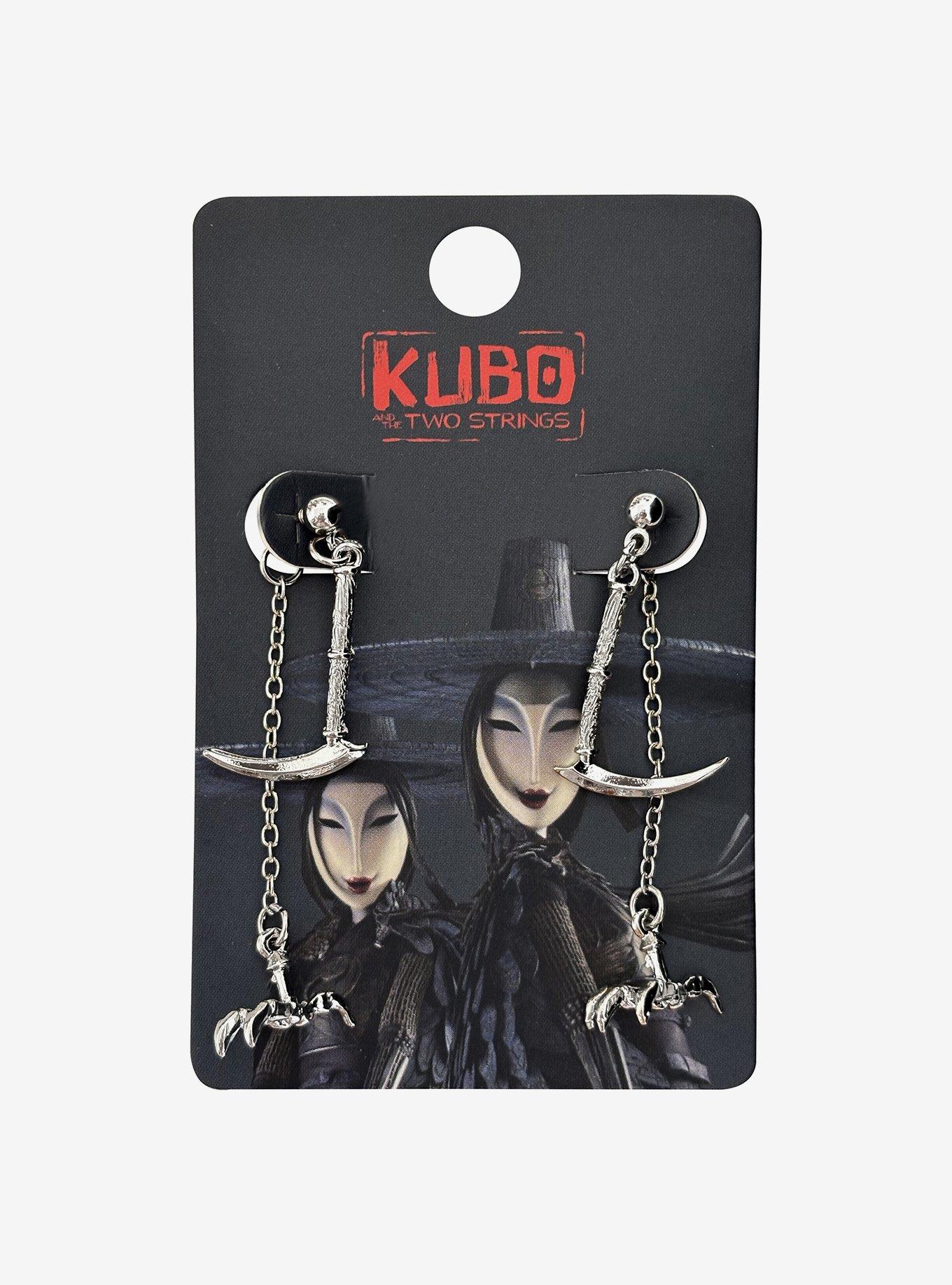 Kubo And The Two Strings The Sisters Scythe & Claw Drop Earrings, , hi-res