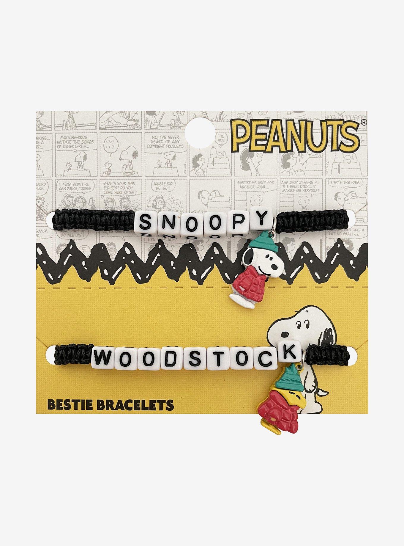 Peanuts Snoopy & Woodstock Puffer Jacket Best Friend Bracelet Set, , hi-res