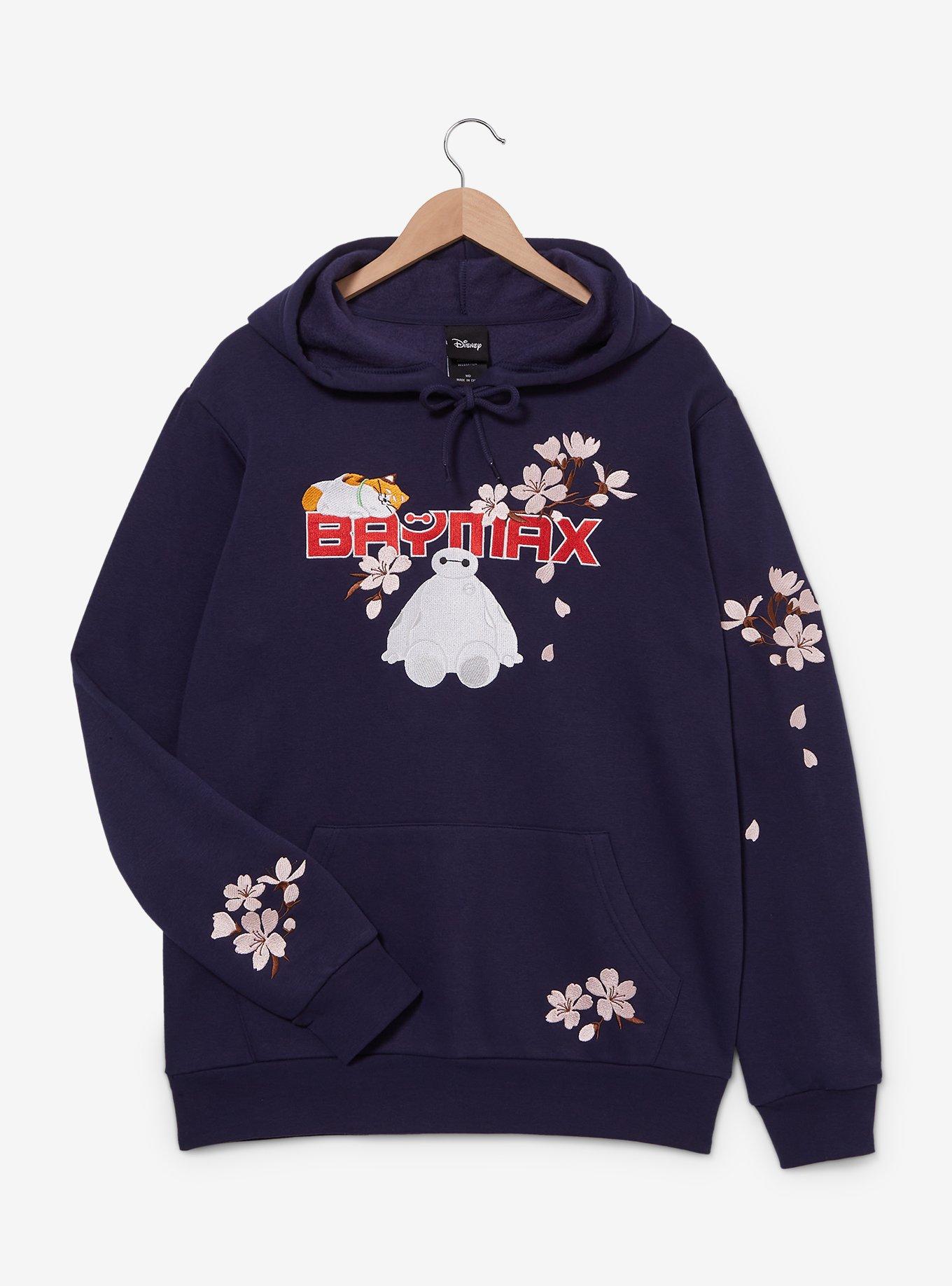 Disney Big Hero 6 Baymax & Mochi Cherry Blossom Hoodie
