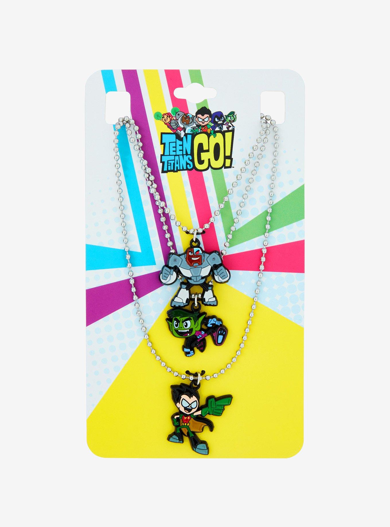 Teen Titans Go! Trio Icon Necklace Set, , hi-res