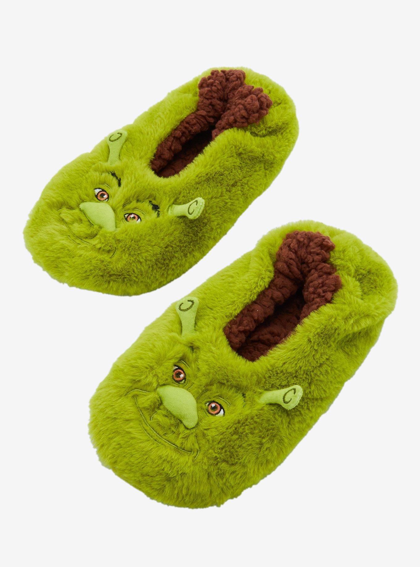 DreamWorks Shrek Fuzzy Portrait Slipper Socks, , hi-res