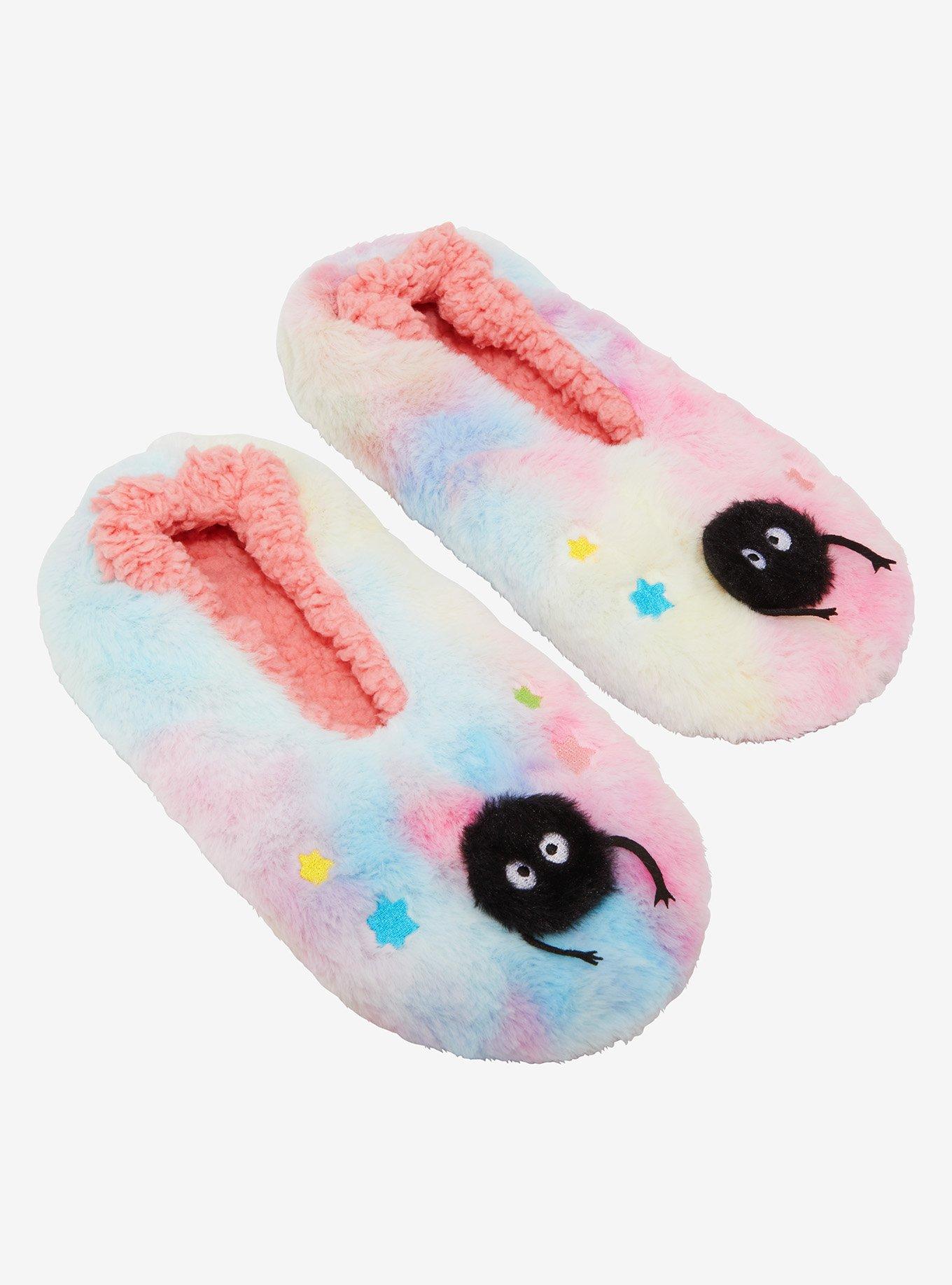 Studio Ghibli Spirited Away Soot Sprites Fuzzy Slipper Socks - BoxLunch Exclusive, , hi-res