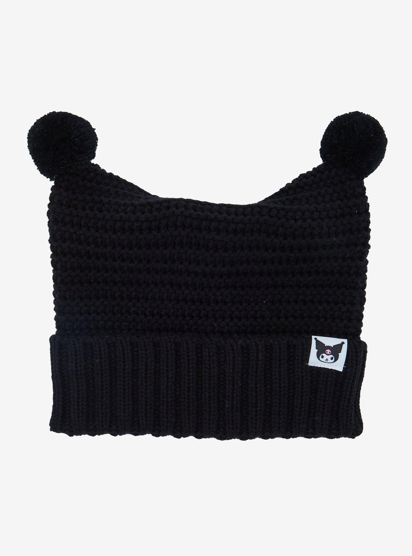 Sanrio Kuromi Ears Figural Beanie - BoxLunch Exclusive, , hi-res