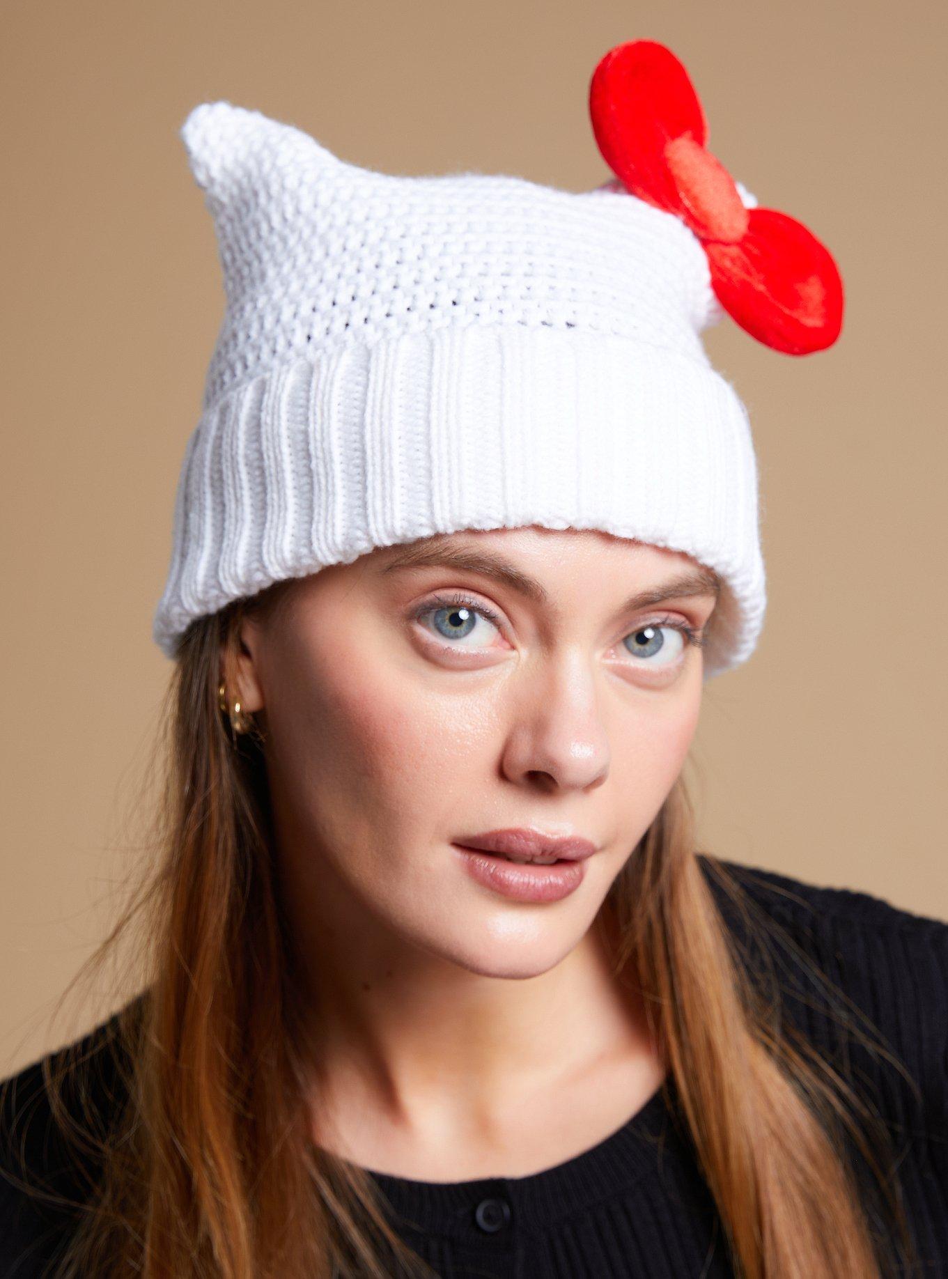 Sanrio Hello Kitty Knit Ears Beanie, , hi-res