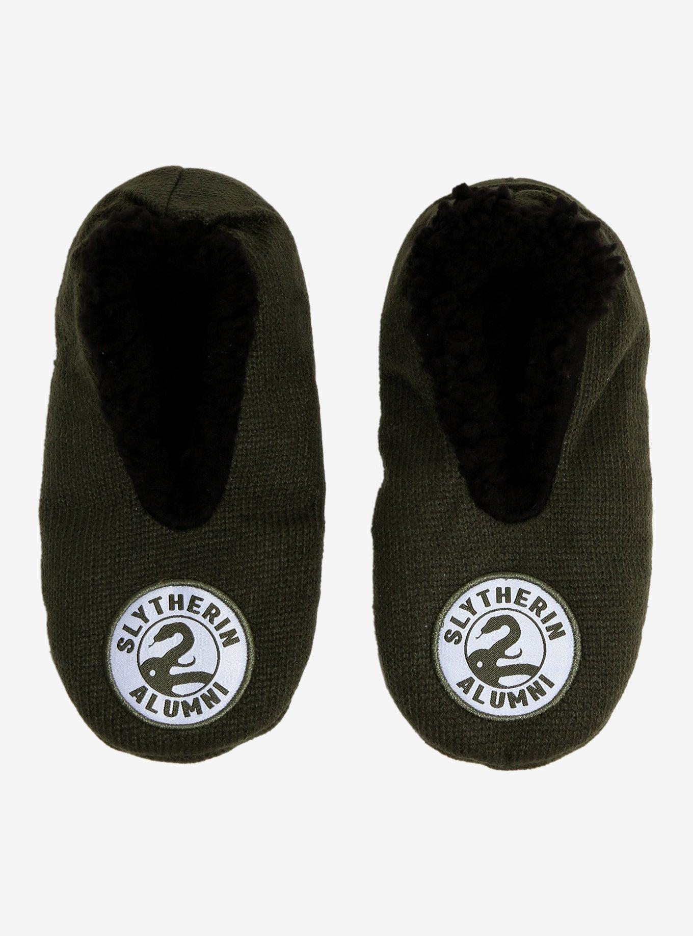 Harry Potter Slytherin Alumni Slipper Socks — BoxLunch Exclusive, , hi-res