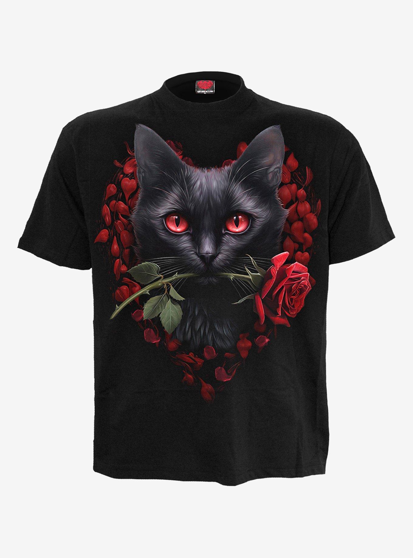 Cat's Love Front Print T-Shirt, , hi-res