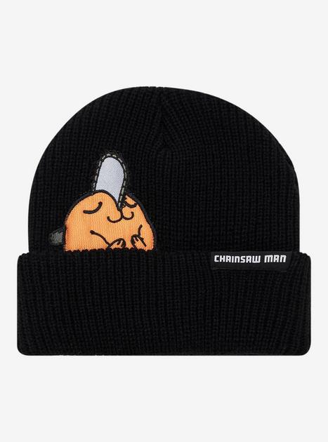 帽子 have a good time x BUDDHA MAFIA BEANIE Chainsaw Man Pochita Peek-a-Boo Waffle Knit Cuff Beanie