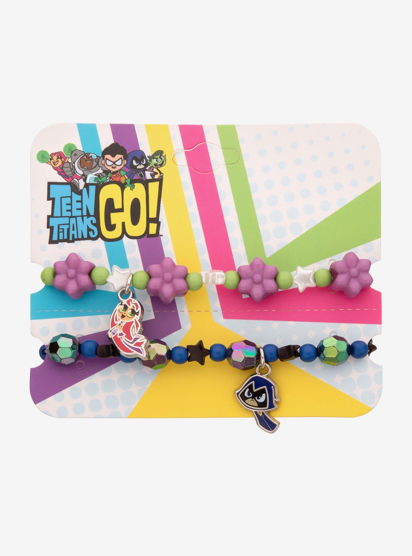 Teen Titans Go! Starfire & Raven Best Friend Bracelet Set, , hi-res