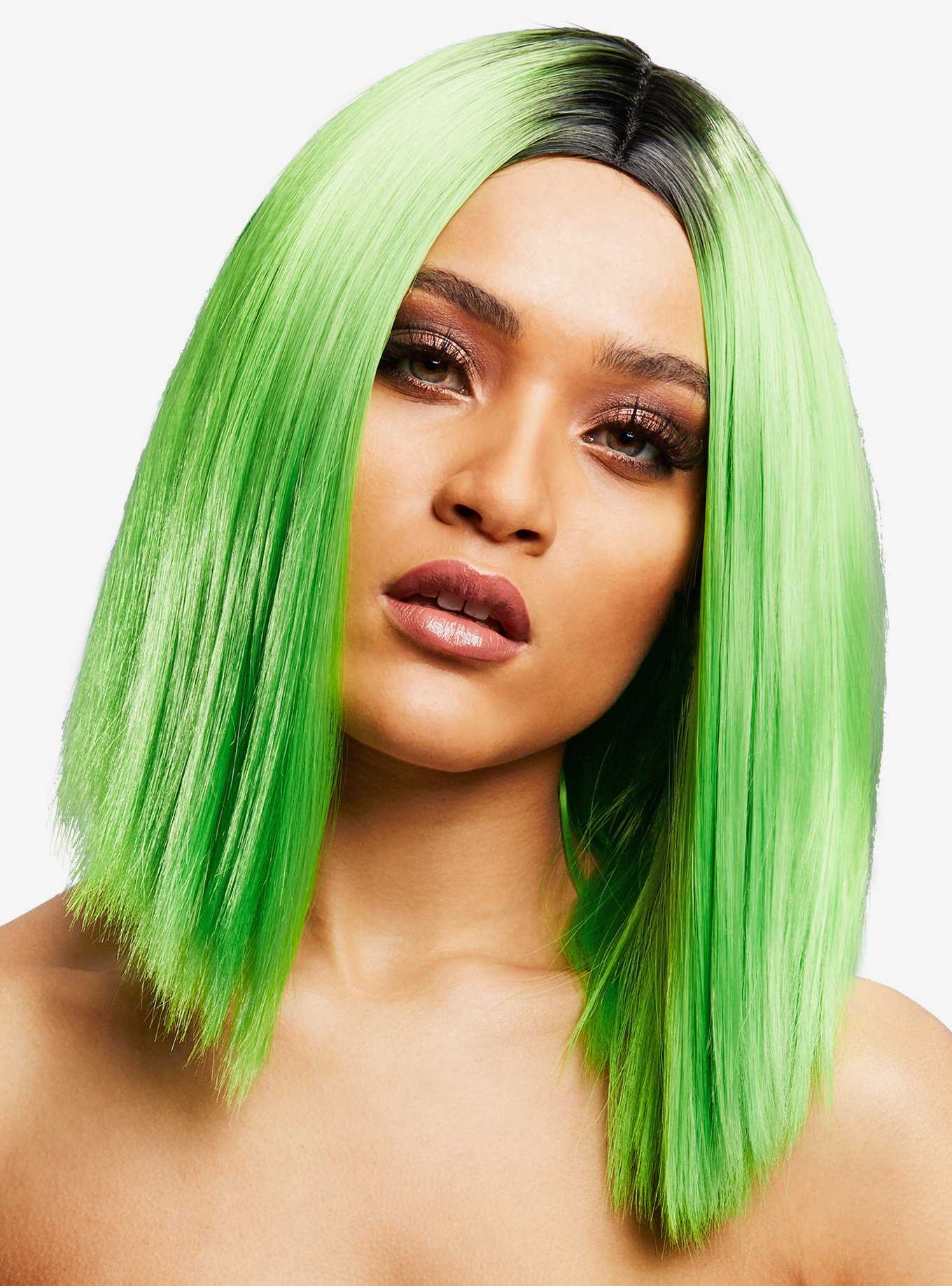 Kylie Wig Two-Toned Blend Lime Green, , hi-res