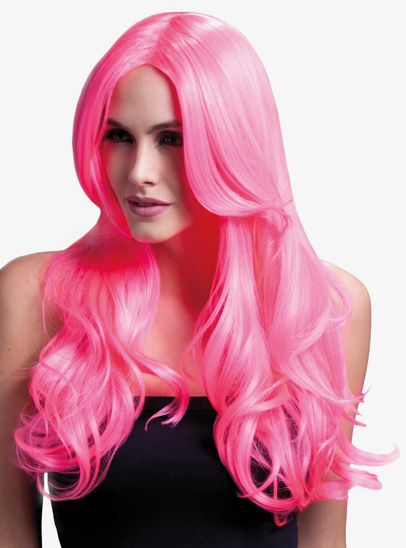 Khloe Wig Neon Pink, , hi-res