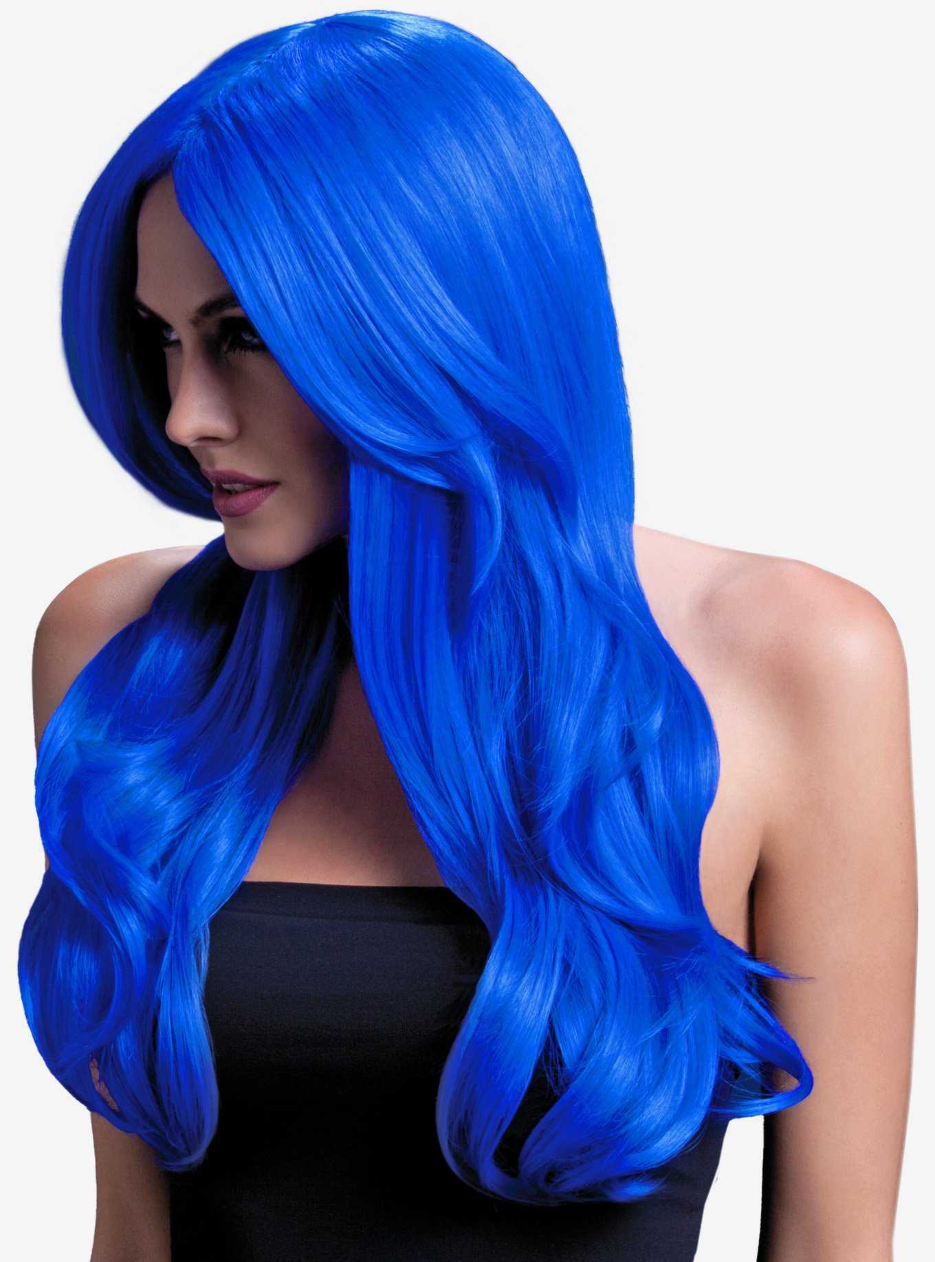 Khloe Wig Neon Blue, , hi-res