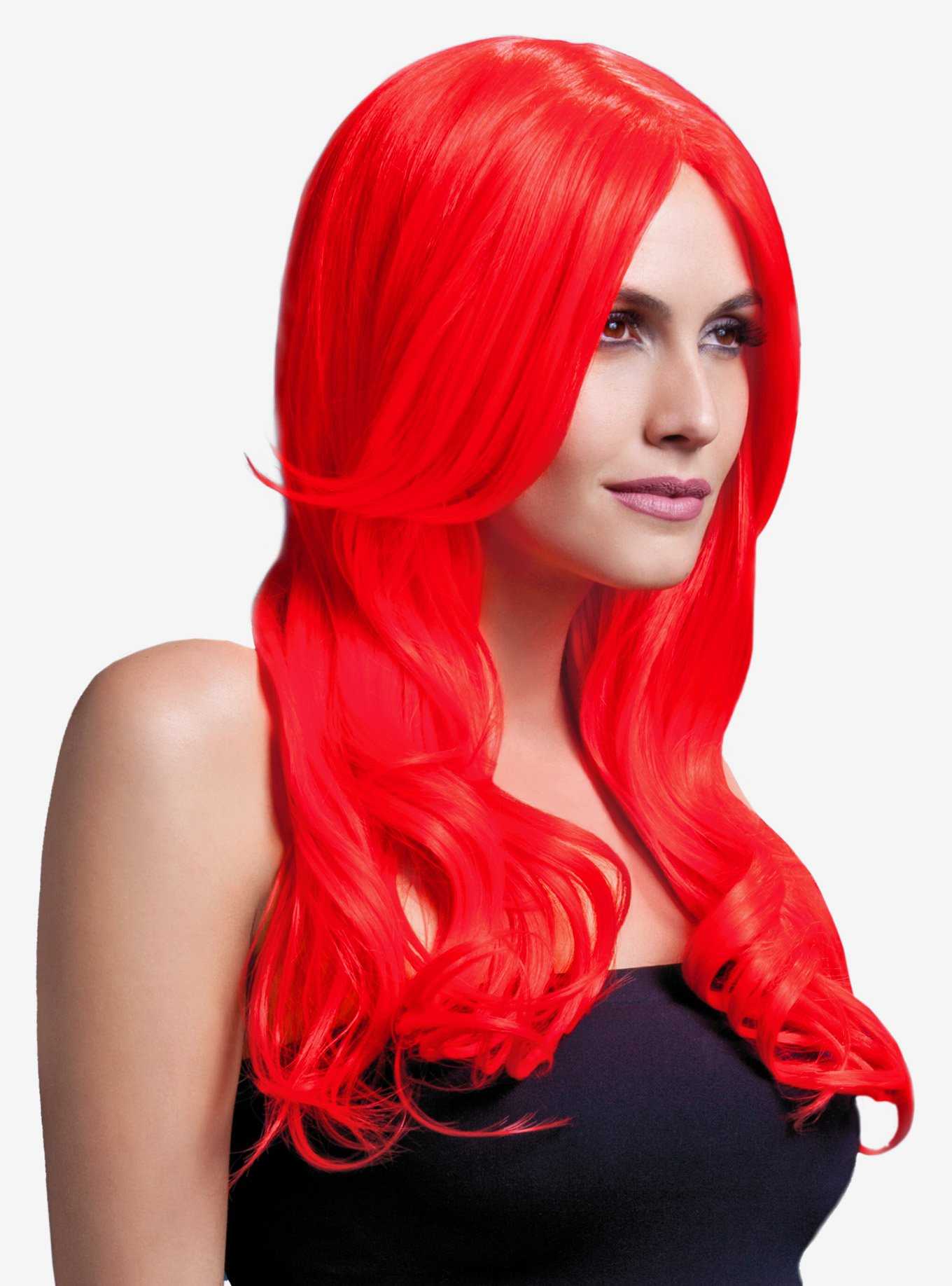 Khloe Wig Neon Red, , hi-res