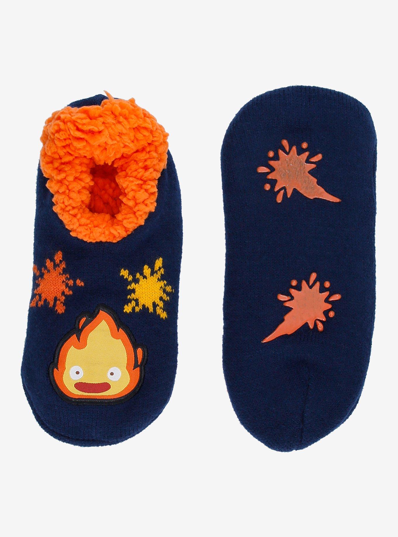 Studio Ghibli® Howl's Moving Castle Calcifer Slipper Socks — BoxLunch Exclusive, , hi-res