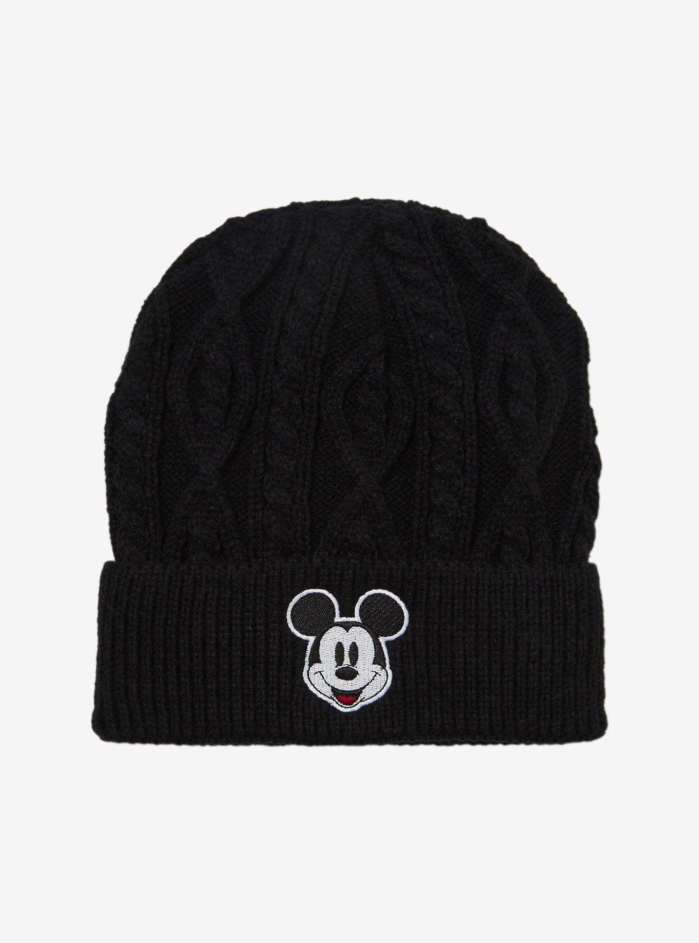 Disney Mickey Mouse Cable Knit Beanie — BoxLunch Exclusive, , hi-res