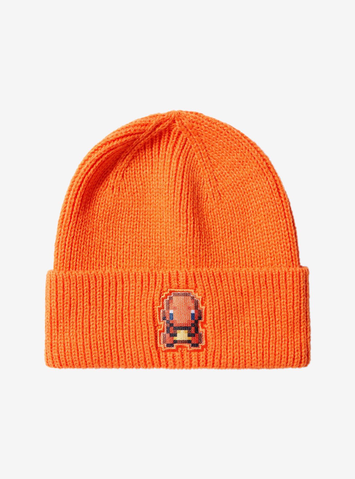 Pokémon Charmander Pixel Knit Beanie — BoxLunch Exclusive, , hi-res