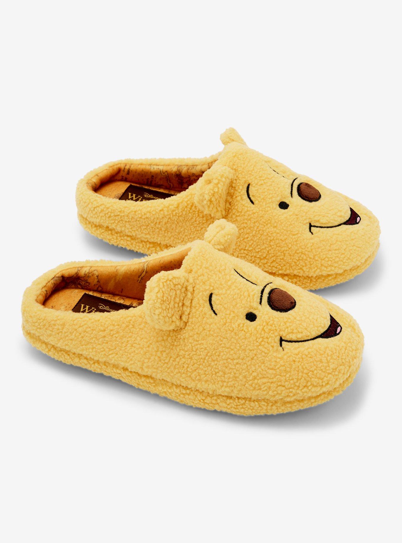 Disney Winnie the Pooh Figural Pooh Bear Women's Sherpa Slippers — BoxLunch Exclusive, , hi-res