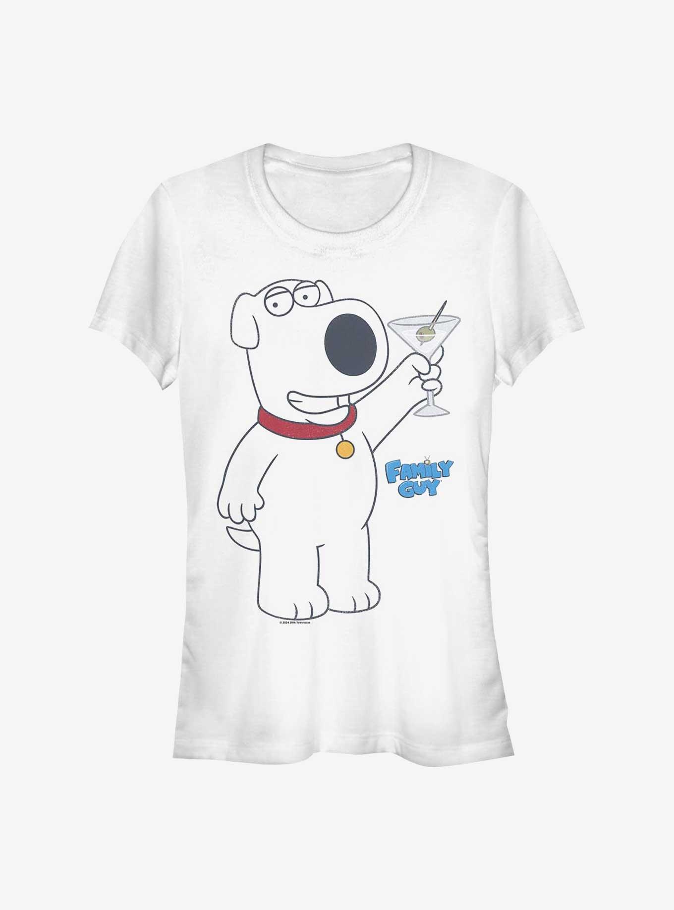 Family Guy Martini Pose Brian Girls T-Shirt, , hi-res