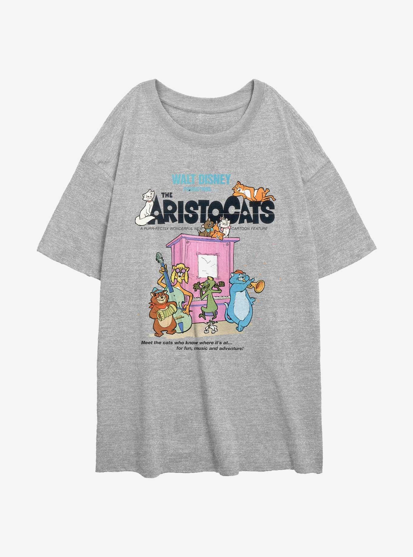 Disney The Aristocats Classic Poster Girls Oversized T-Shirt