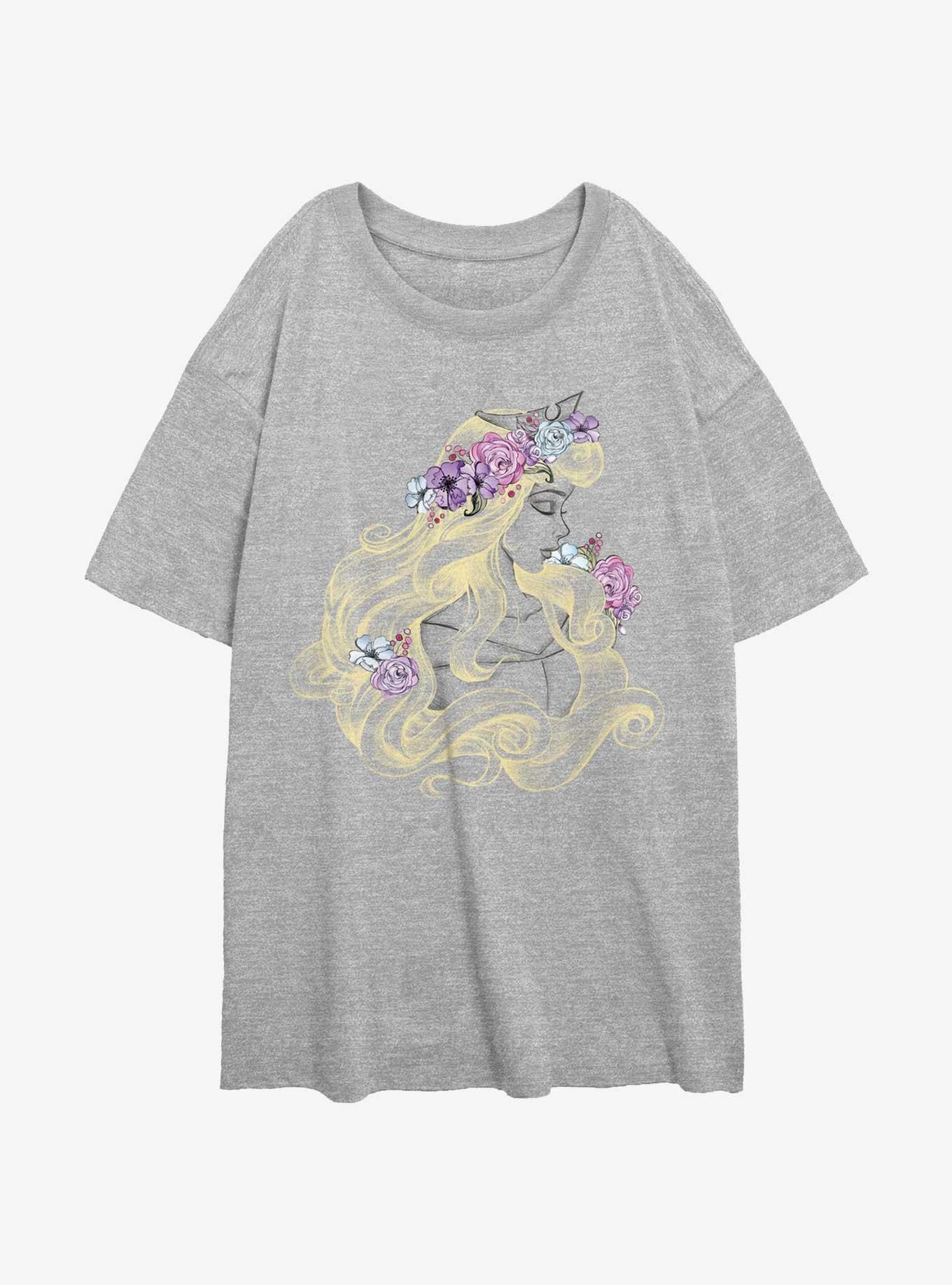 Disney Sleeping Beauty Shimmering Girls Oversized T-Shirt