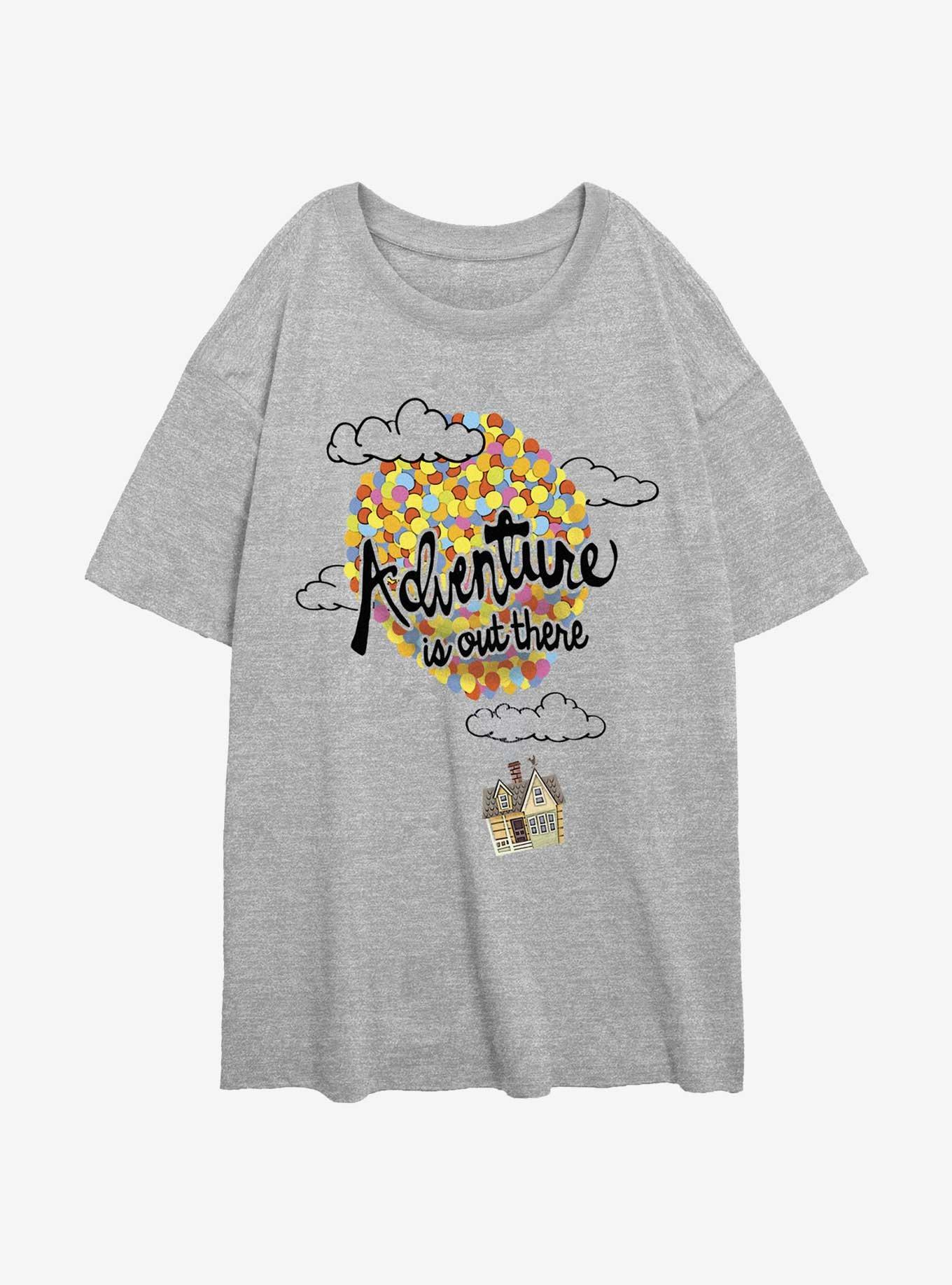 Disney Pixar Up Adventure Is Out There Girls Oversized T-Shirt, ATH HTR, hi-res