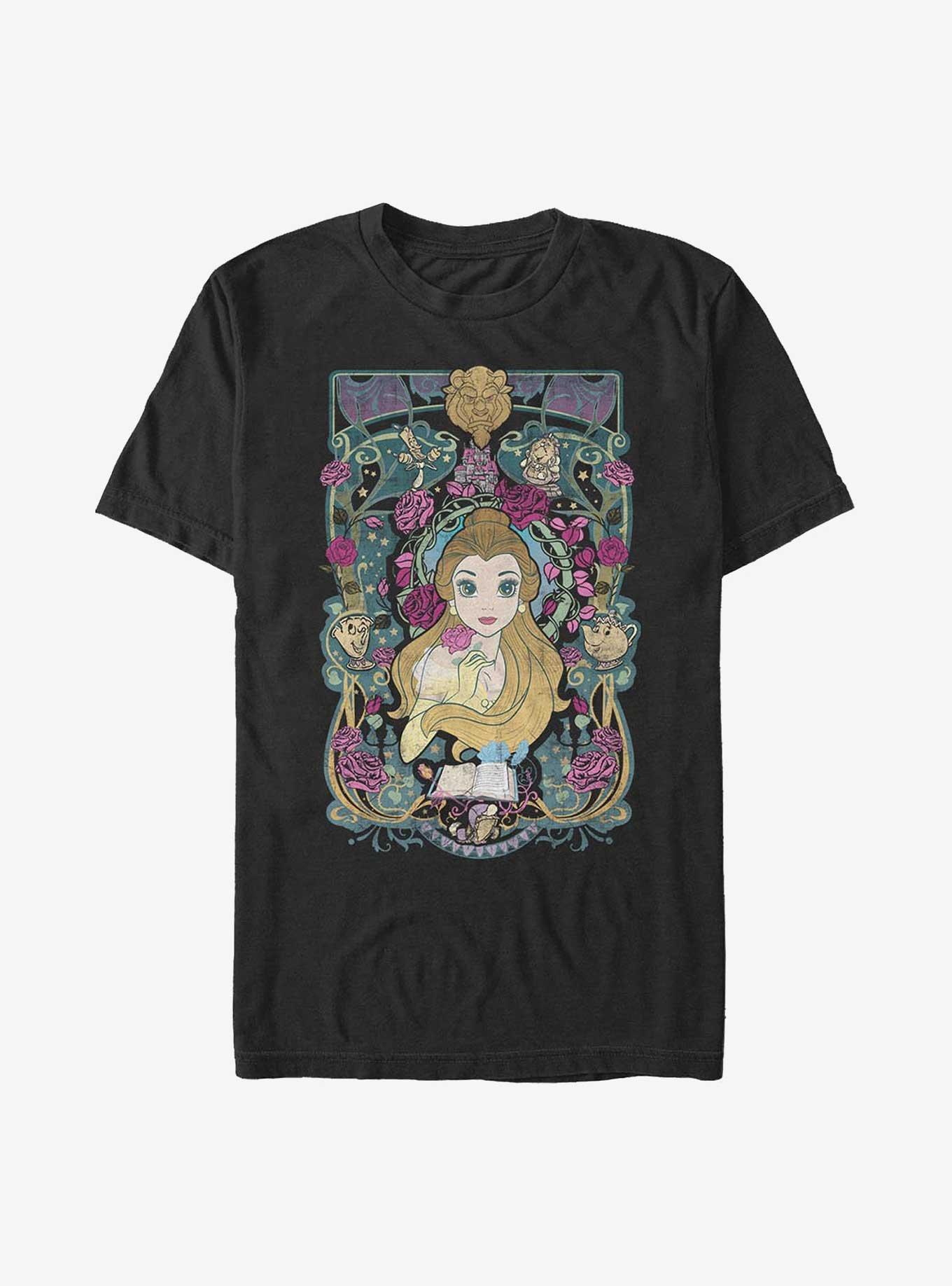 Disney Beauty And The Beast Belle Nouveau T-Shirt, BLACK, hi-res