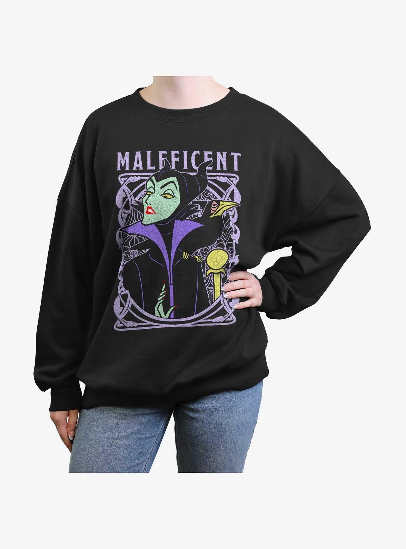 Disney Sleeping Beauty Maleficent Color Girls Oversized Sweatshirt, , hi-res