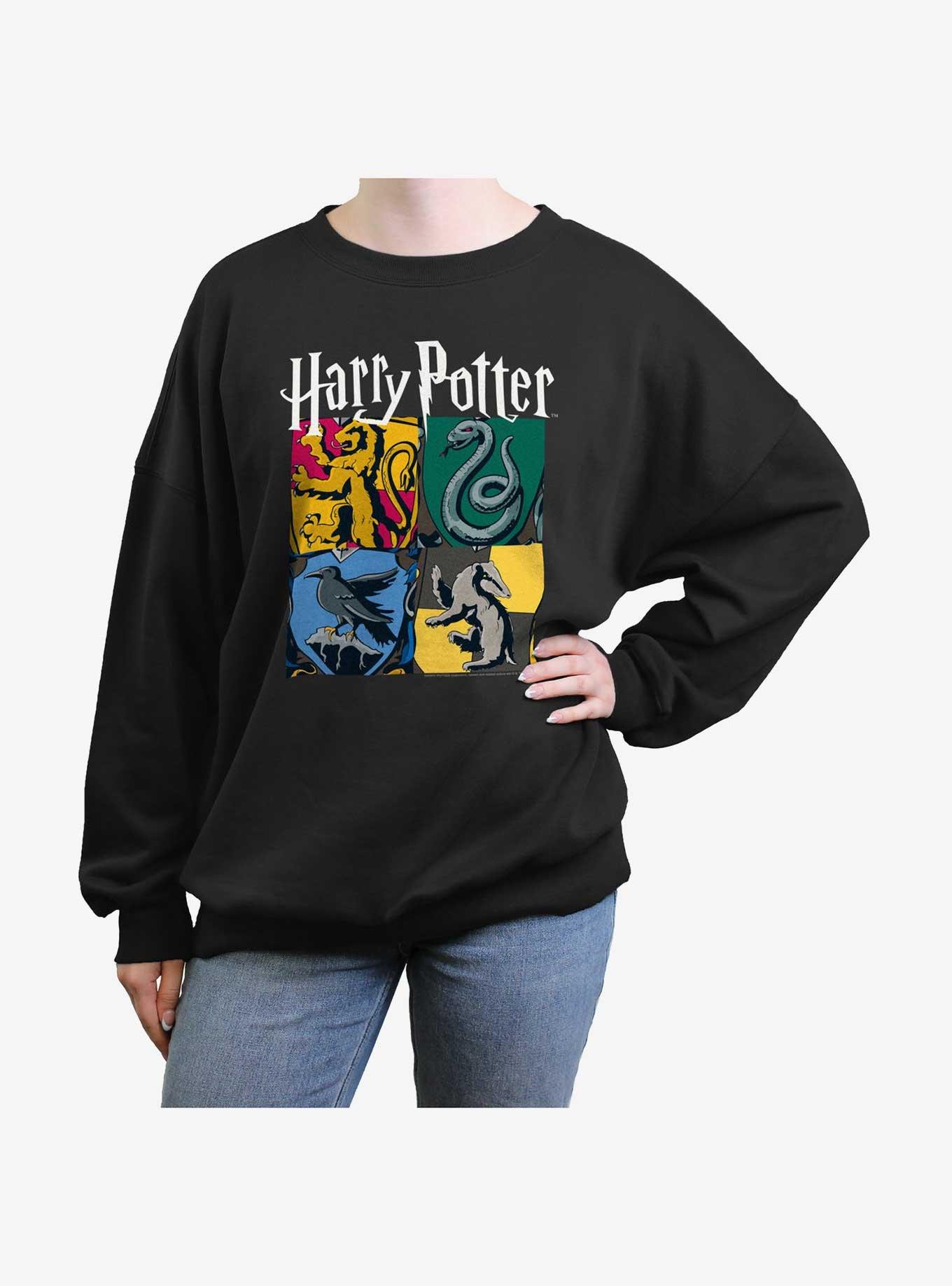 Harry Potter All Houses Girls Oversized Sweatshirt, , hi-res