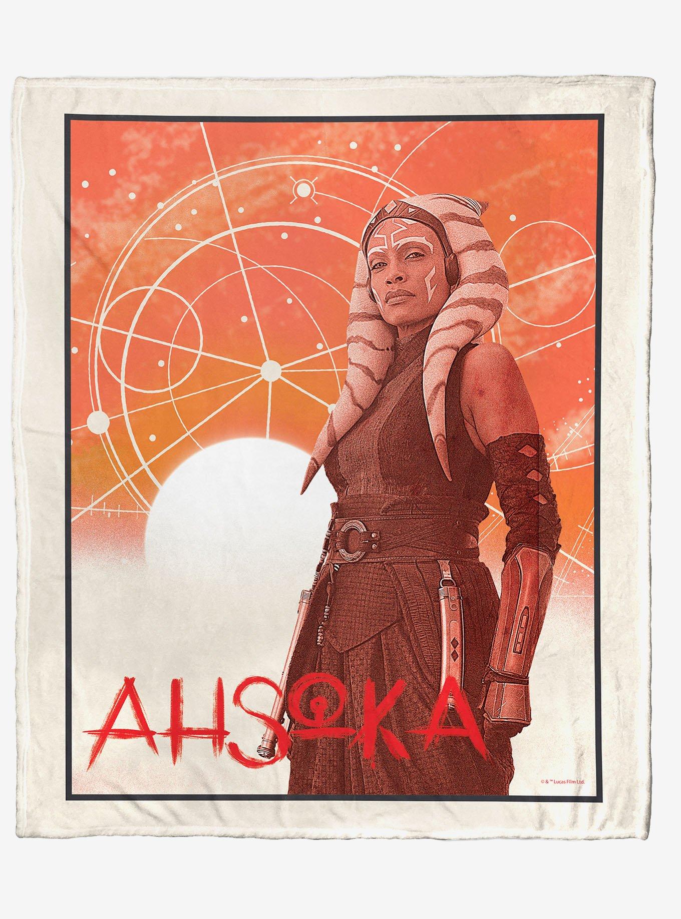 Star Wars Ahsoka Warrior Stance Silk Touch Blanket, , hi-res