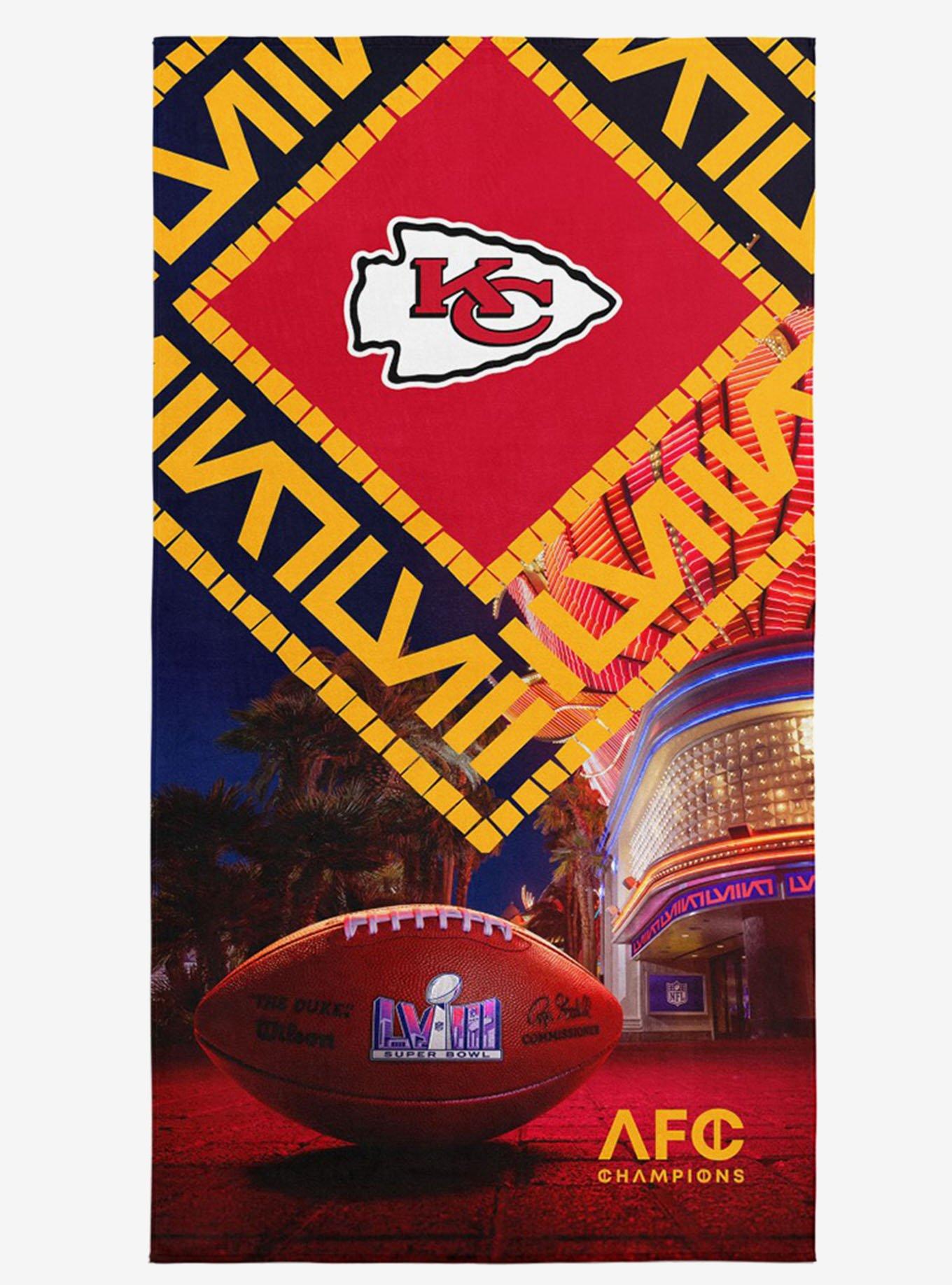 NFL Chiefs SB58 Arrival Participant Printed Beach Towel, , hi-res