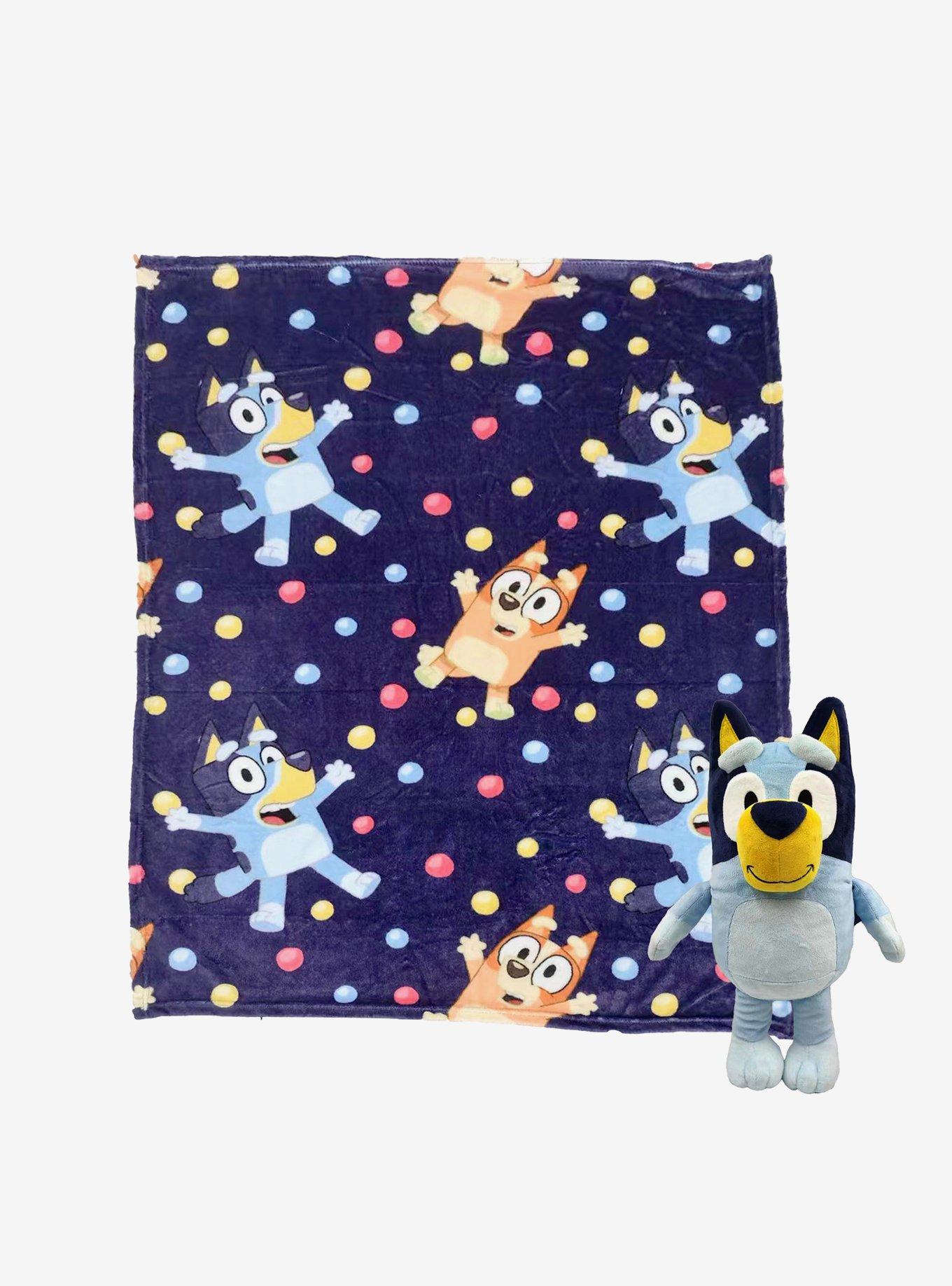 Bluey Hooray Silk Touch Blanket with Hugger, , hi-res