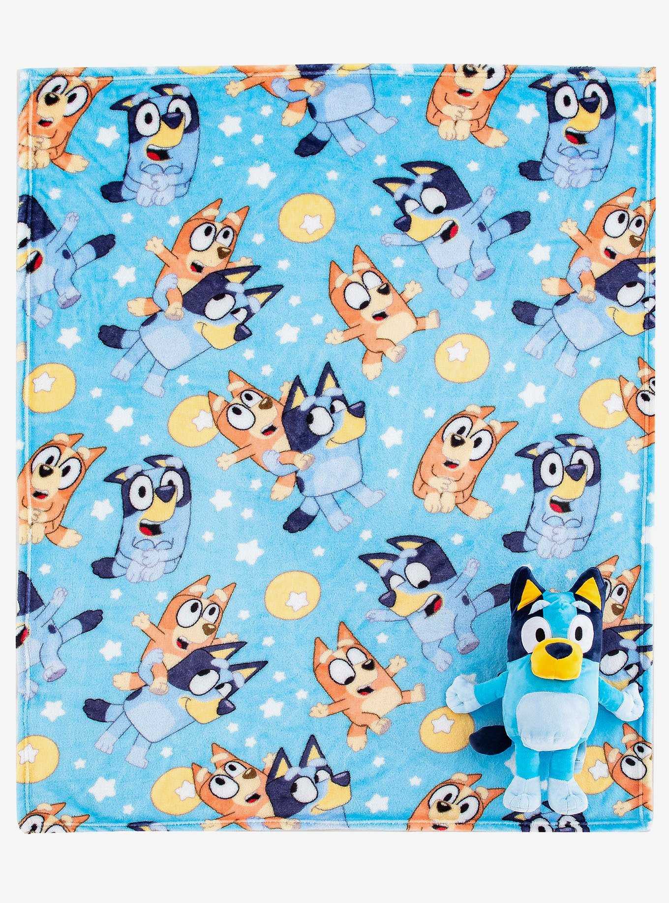 Bluey Hooray Silk Touch Blanket with Hugger, , hi-res