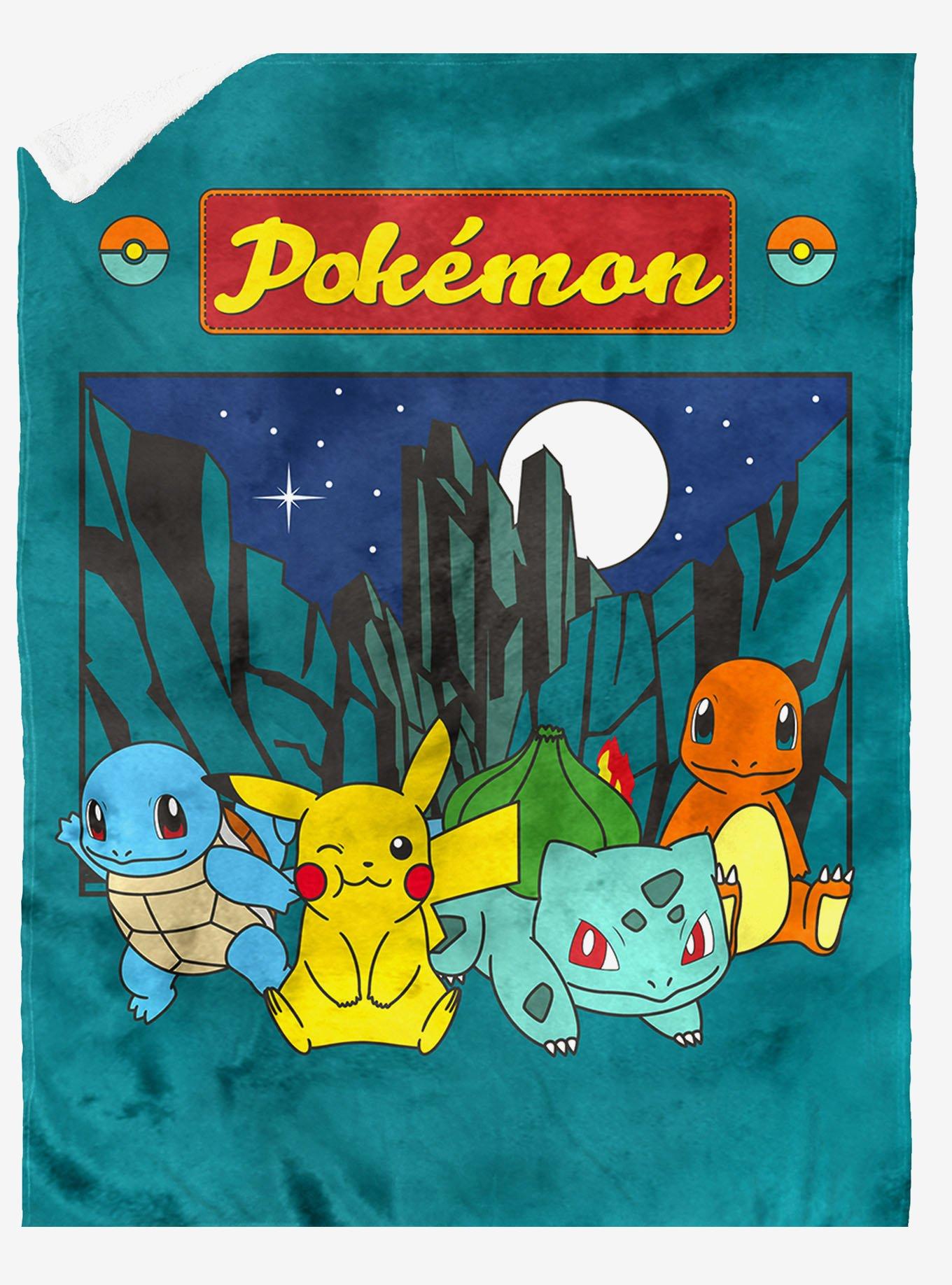 Pokémon Under the Stars Mink Sherpa Blanket, , hi-res