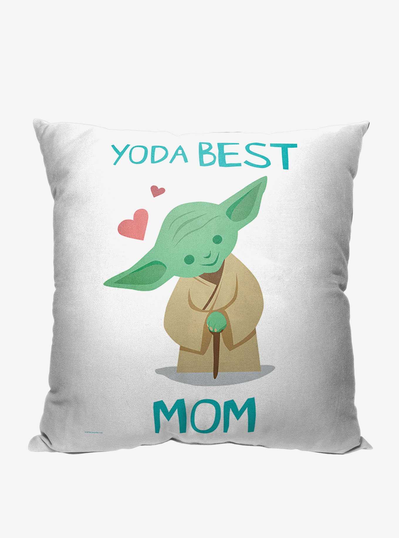 Star Wars Classic Yoda Best Mom Printed Pillow, , hi-res