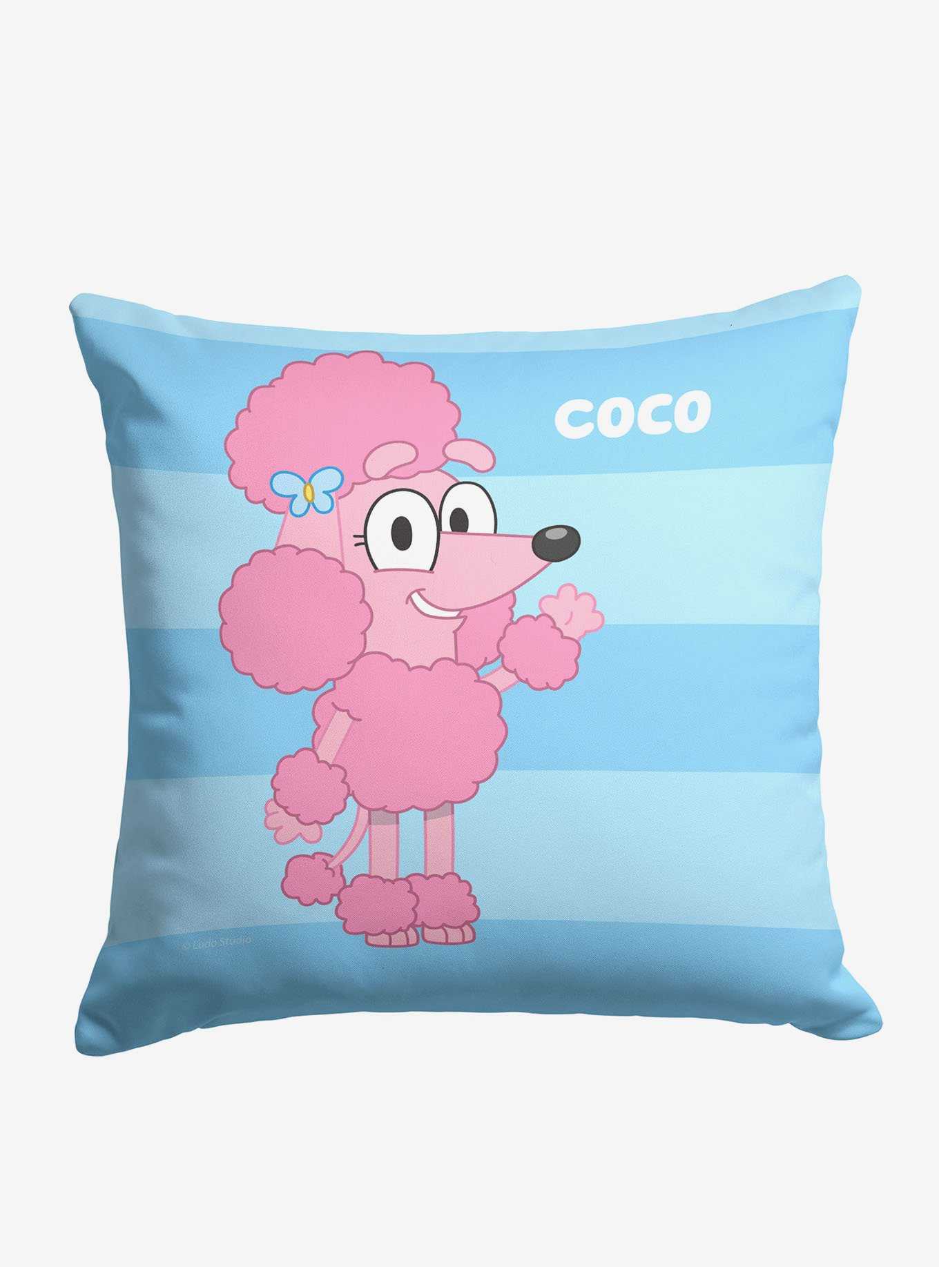 Bluey Roll Call Coco Printed Throw Pillow, , hi-res
