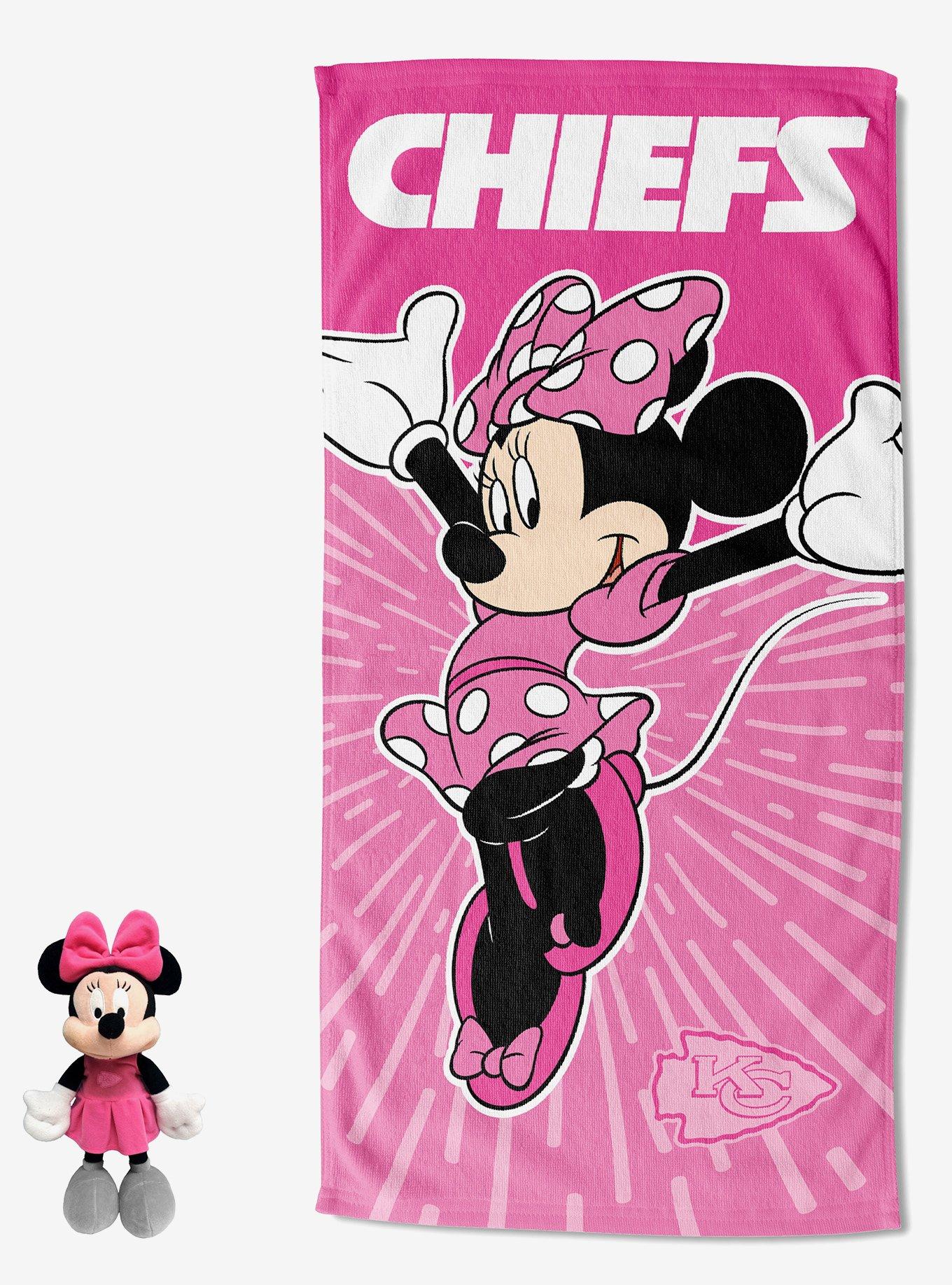 NFL Chiefs Disney Minnie Spirit Hugger Beach Towel, , hi-res