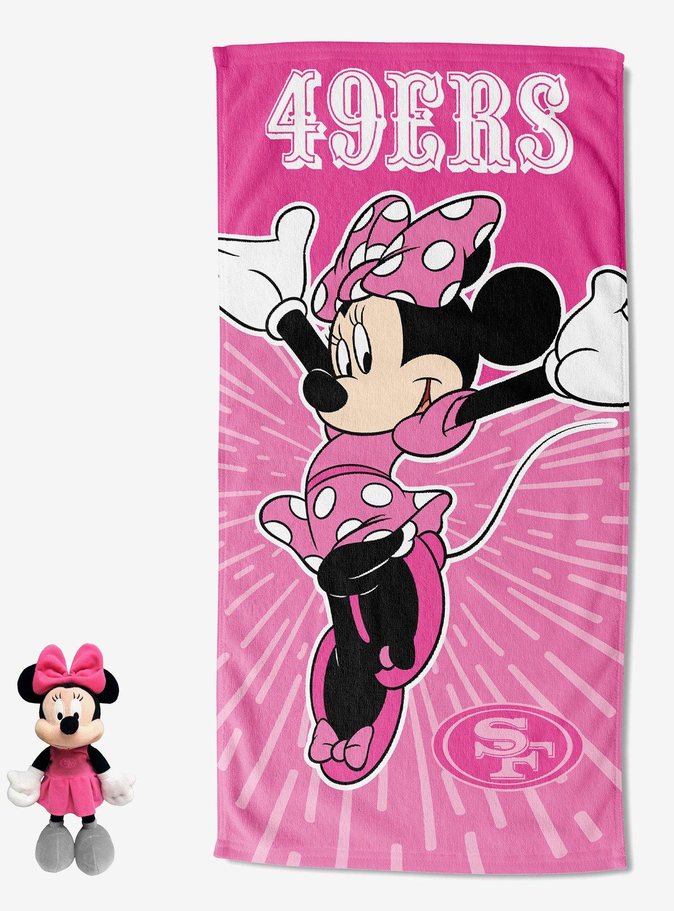 NFL 49ers Disney Minnie Spirit Hugger Beach Towel, , hi-res