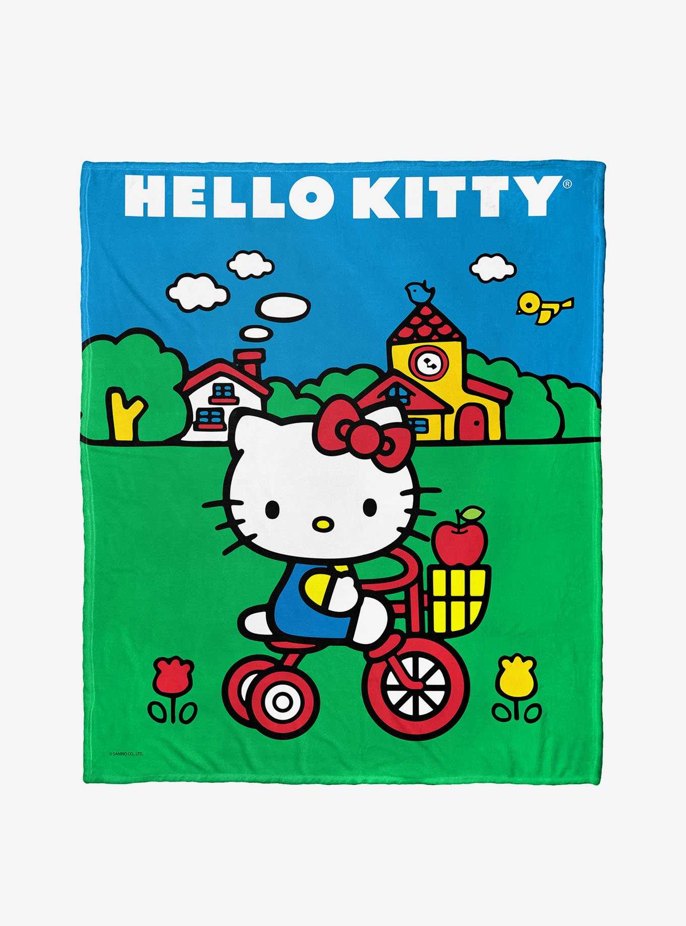 Hello Kitty Daytime Bike Ride Silk Touch Blanket, , hi-res