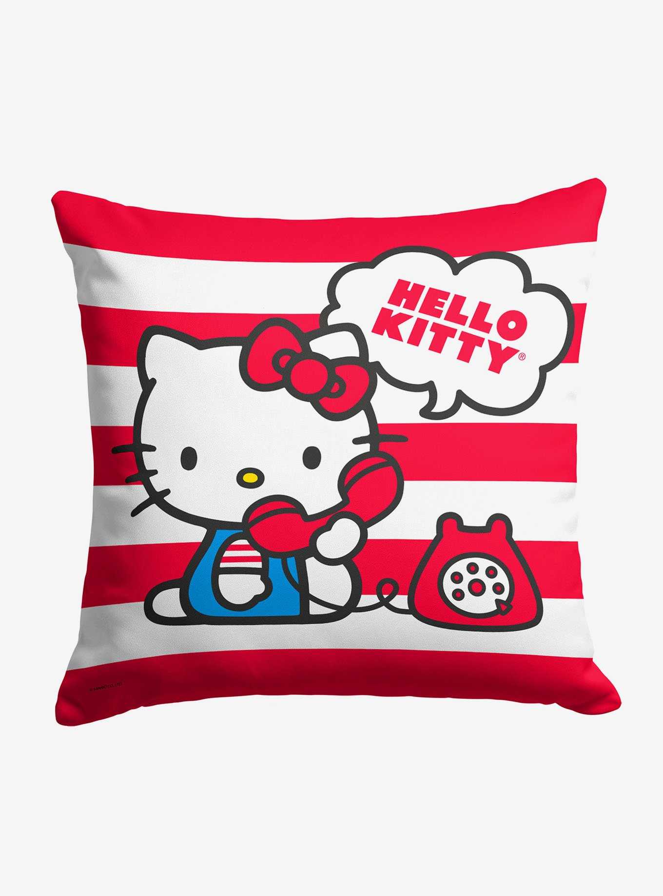 Hello Kitty Retro Chat Printed Throw Pillow, , hi-res