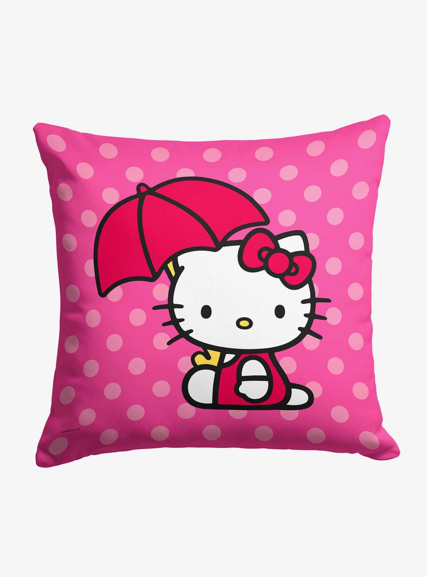Hello Kitty Hello Umbrella Printed Throw Pillow, , hi-res